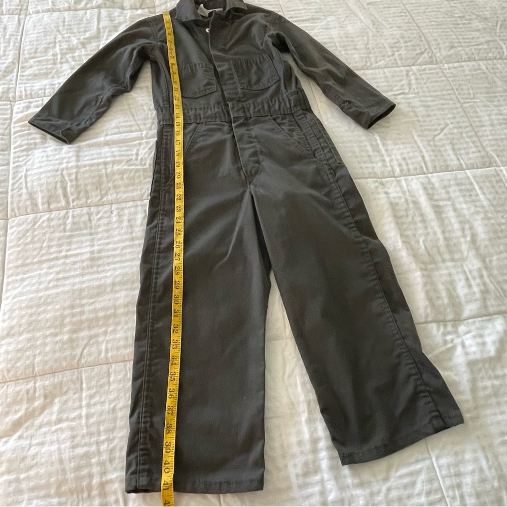 Vintage Key Imperial Kids Mechanic Jumpsuit Coveralls Unlined USA 70s-80s Size 6 - Picture 7 of 11